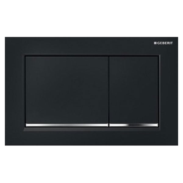 Geberit Omega30 Dual Flush Plate Black Gloss 115.080.KM.1