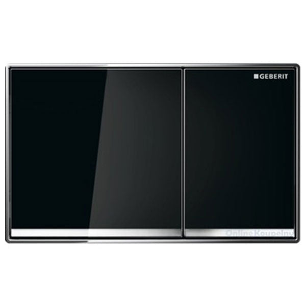 Geberit Omega60 Dual Flush Plate Black Glass 115.081.SJ.1