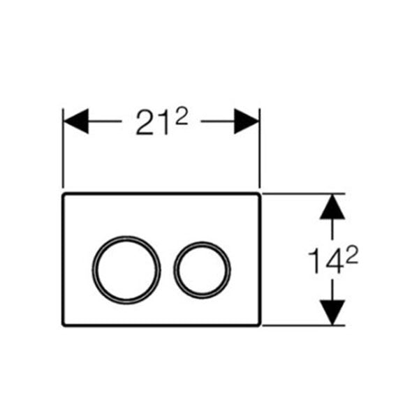 Geberit Omega20 Dual Flush Plate White 115.085.KJ.1