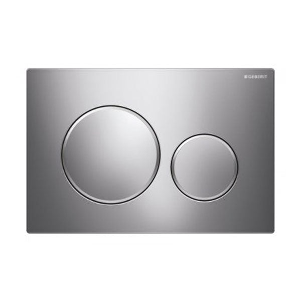 Geberit Sigma20 Plastic Dual Flush Plate Gloss Matt Chrome 115.882.KH.1