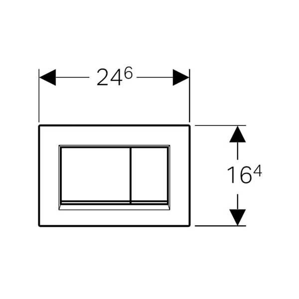 Geberit Sigma30 Dual Flush Plate White Gold 115.883.KK.1