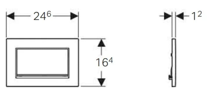 Geberit Sigma30 Single Flush Plate White Gloss 115.893.KJ.1
