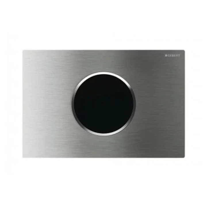 Geberit Sigma10 Mains Operated Touchless Flush Plate Brushed Steel 115.907.SN.1