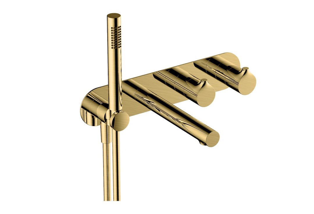 RAK Sorrento 2 Outlet & Shower/Bath Kit Gold