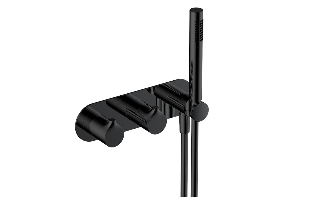 RAK Sorrento 2 Outlet Valve & Shower Kit Blk