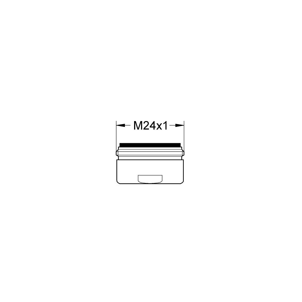 Grohe 13929 Mousseur-M/I M24 x 1in