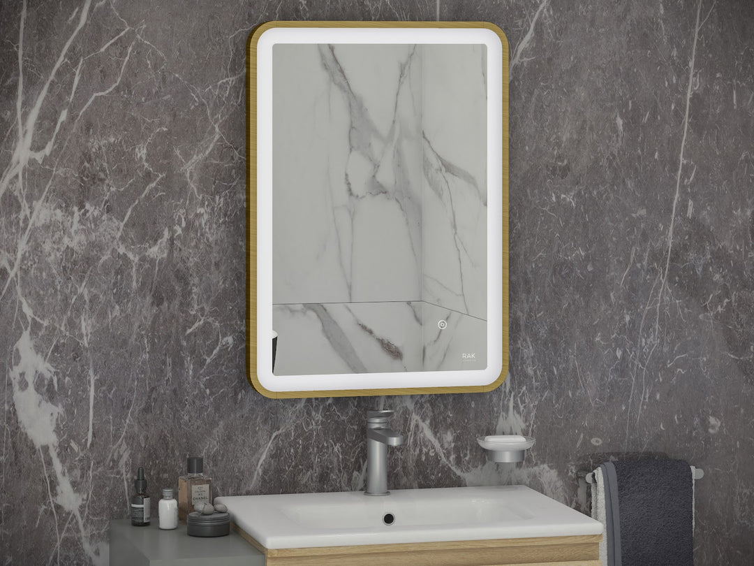 RAK Art Soft 500x700 LED Mirror Gold