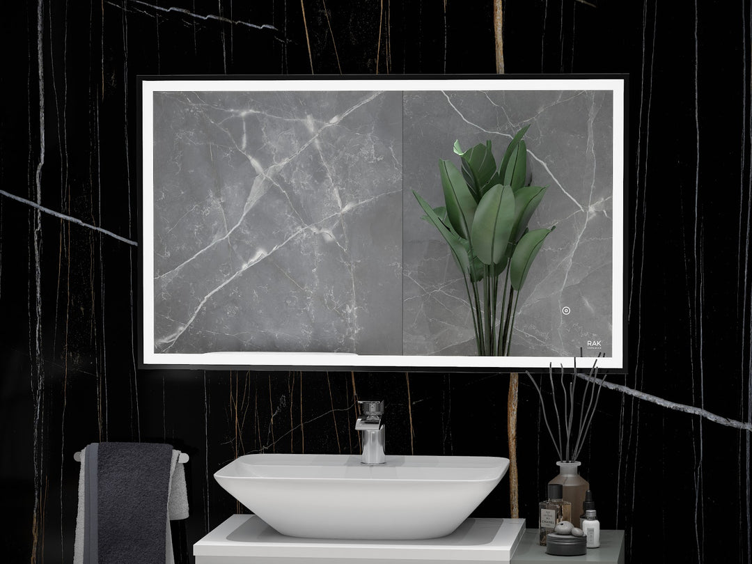 RAK Picture Square 600x1200 LED Mirror Black
