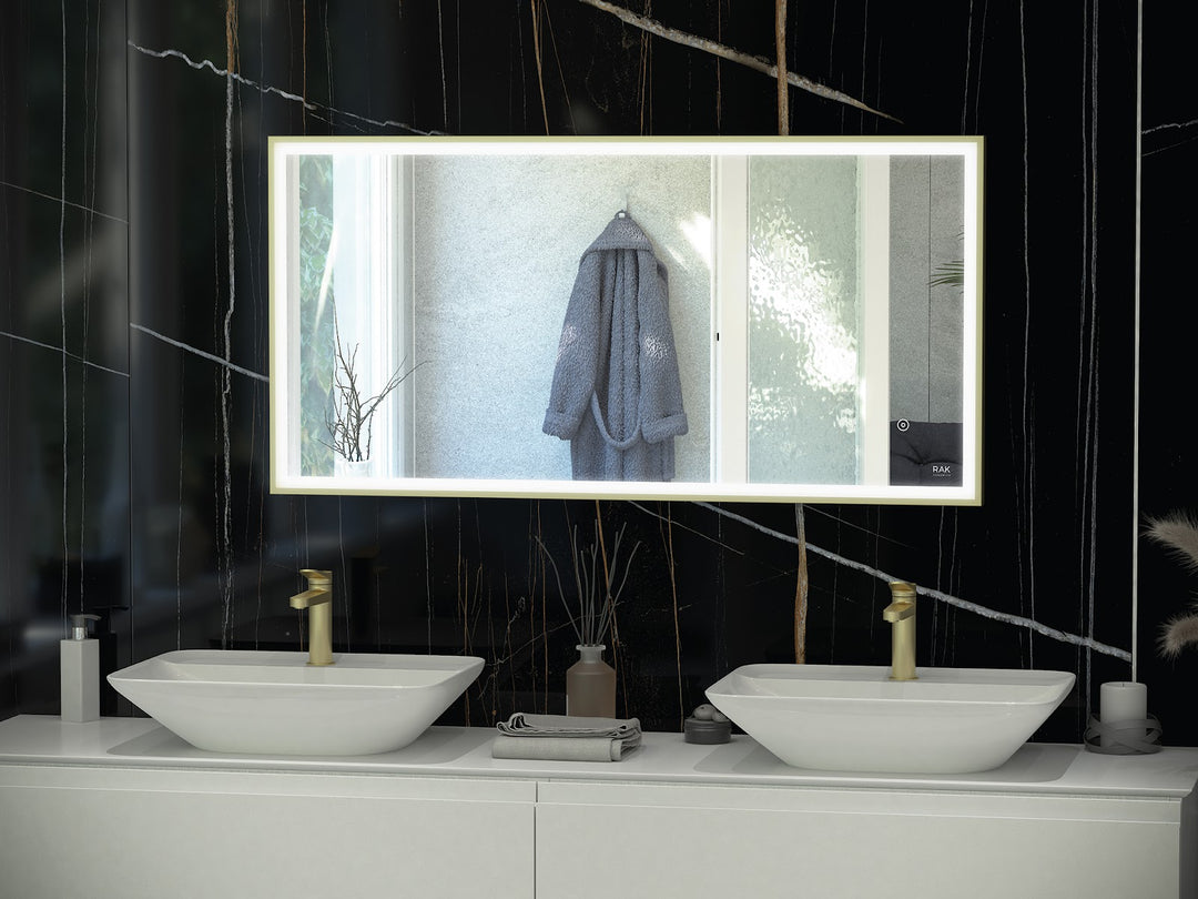 RAK Art Square 600x1000 LED Mirror Chrome