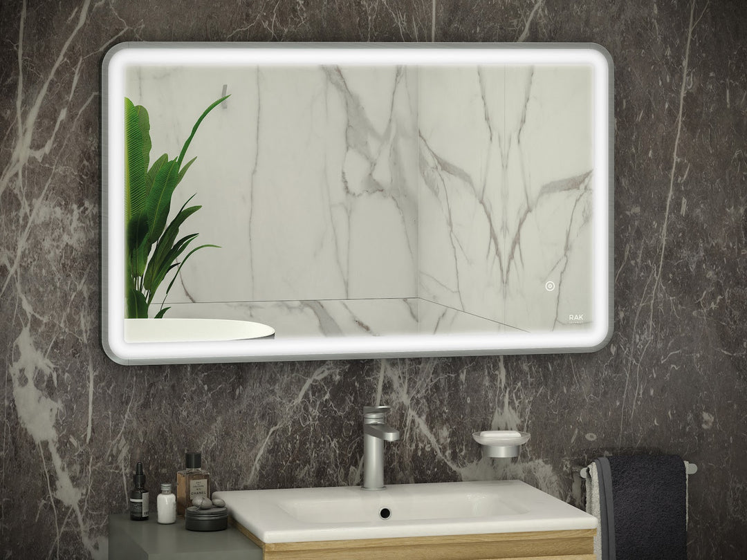 RAK Art Soft 600x1000 LED Mirror Nickel