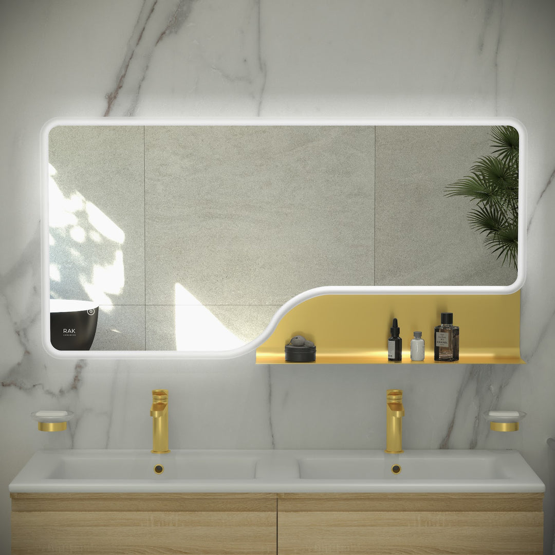 RAK Ornate 600x1200 LED Mirror Gold