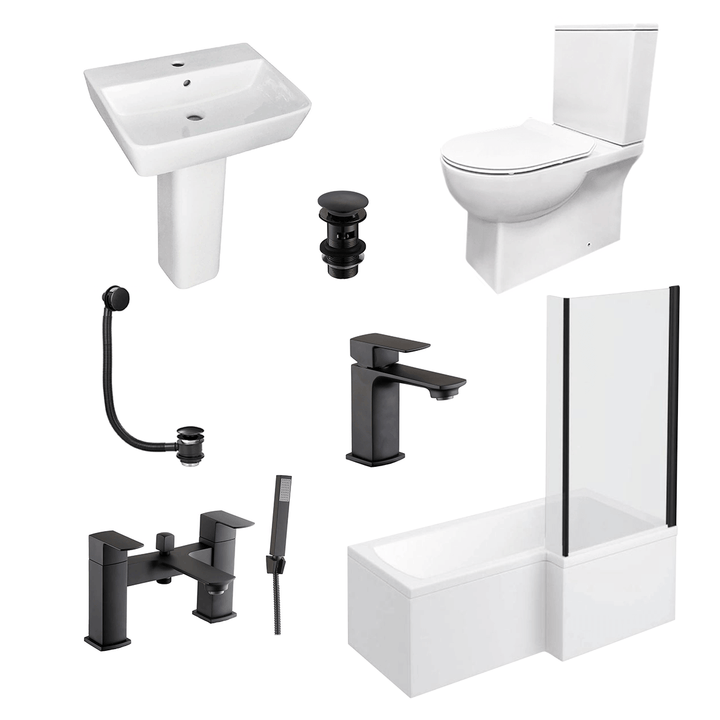 L Shape Shower Bath Deal - Right Hand - VODASUITE2