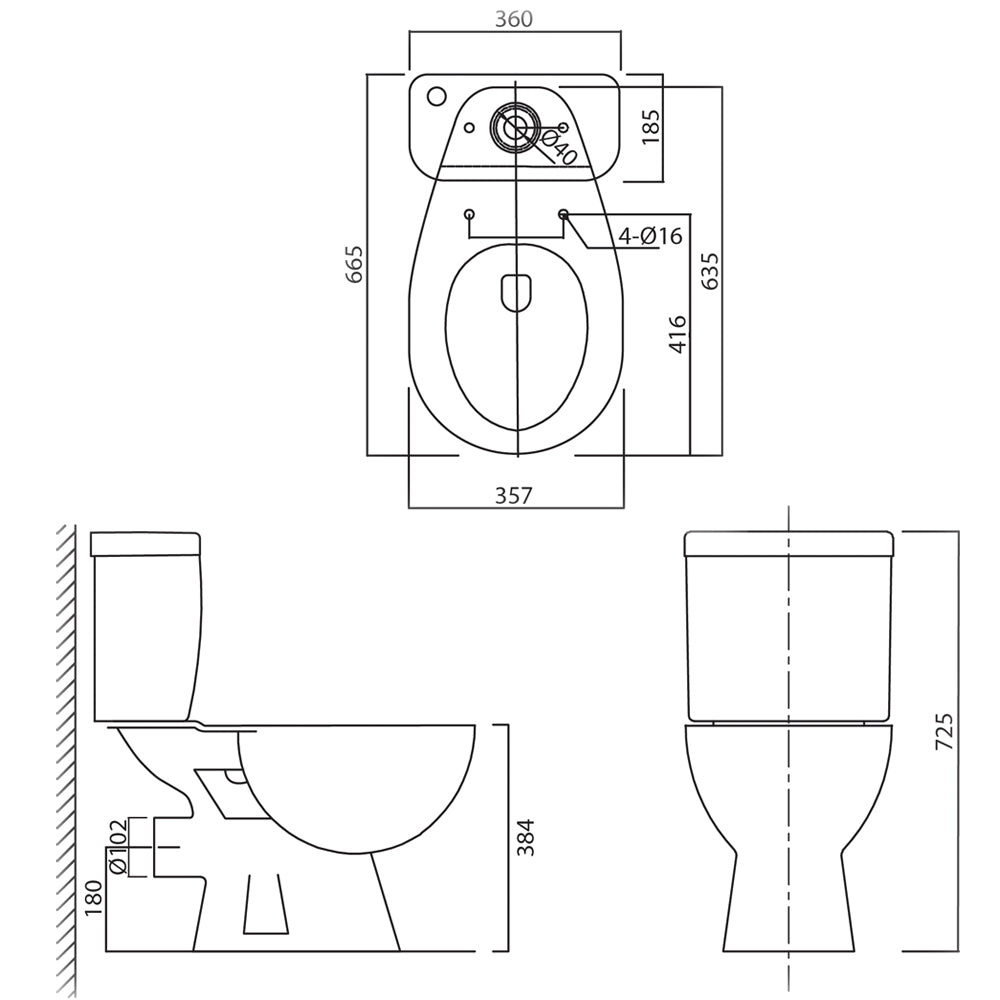 Value Toilet, Cistern & Seat