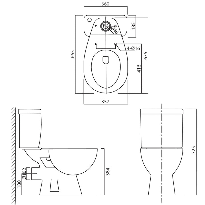 Value Toilet, Cistern & Seat