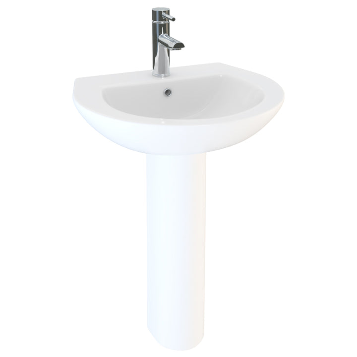 Basin & Full Pedestal 1TH