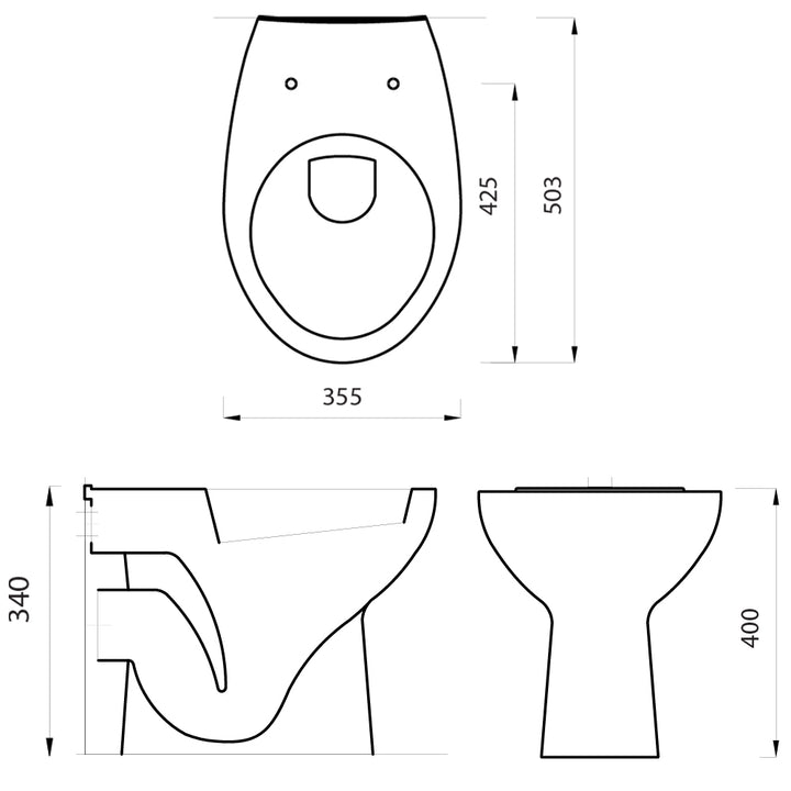 Back To Wall Pan & Standard Seat
