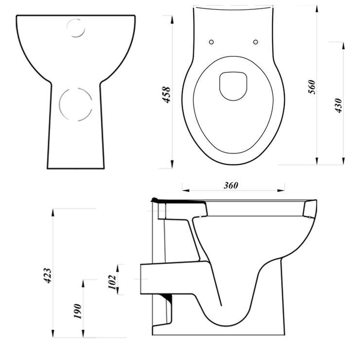 Comfort Raised Height BTW Pan With Soft Close Seat