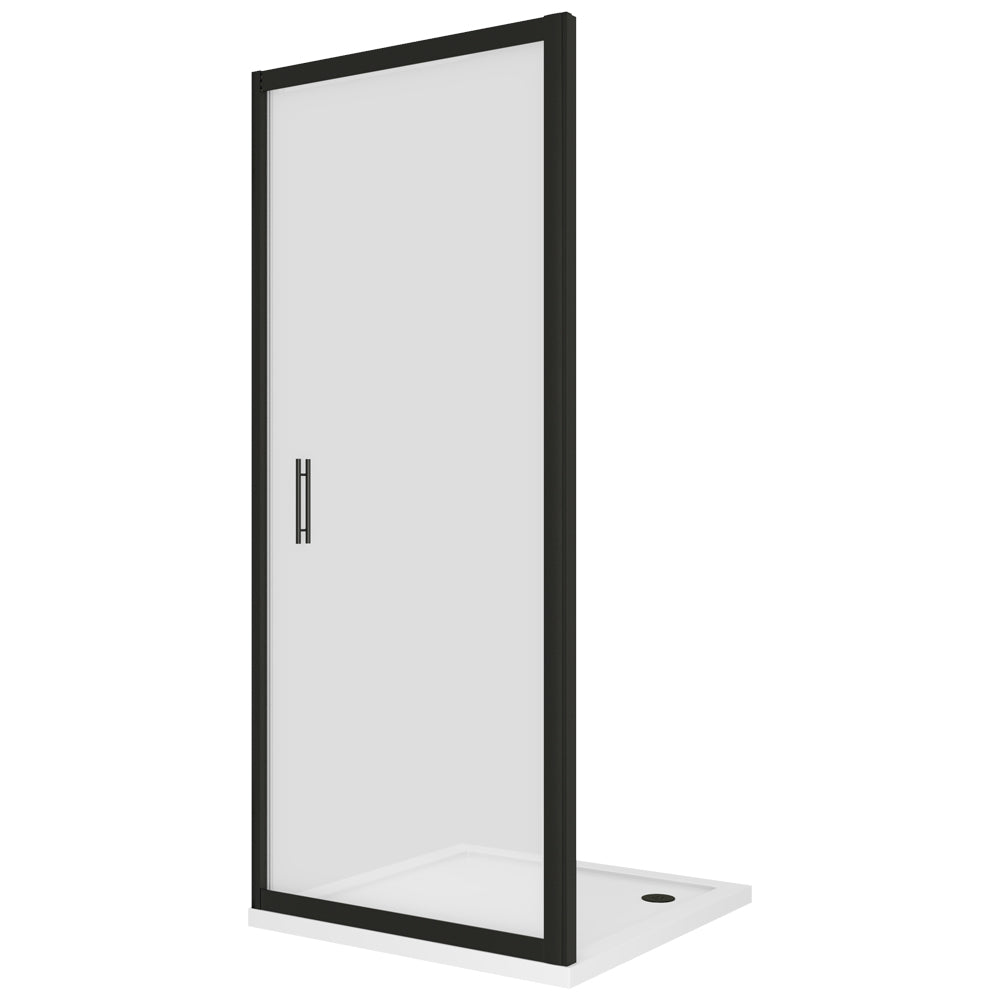 Black 1000mm Pivot Shower Door