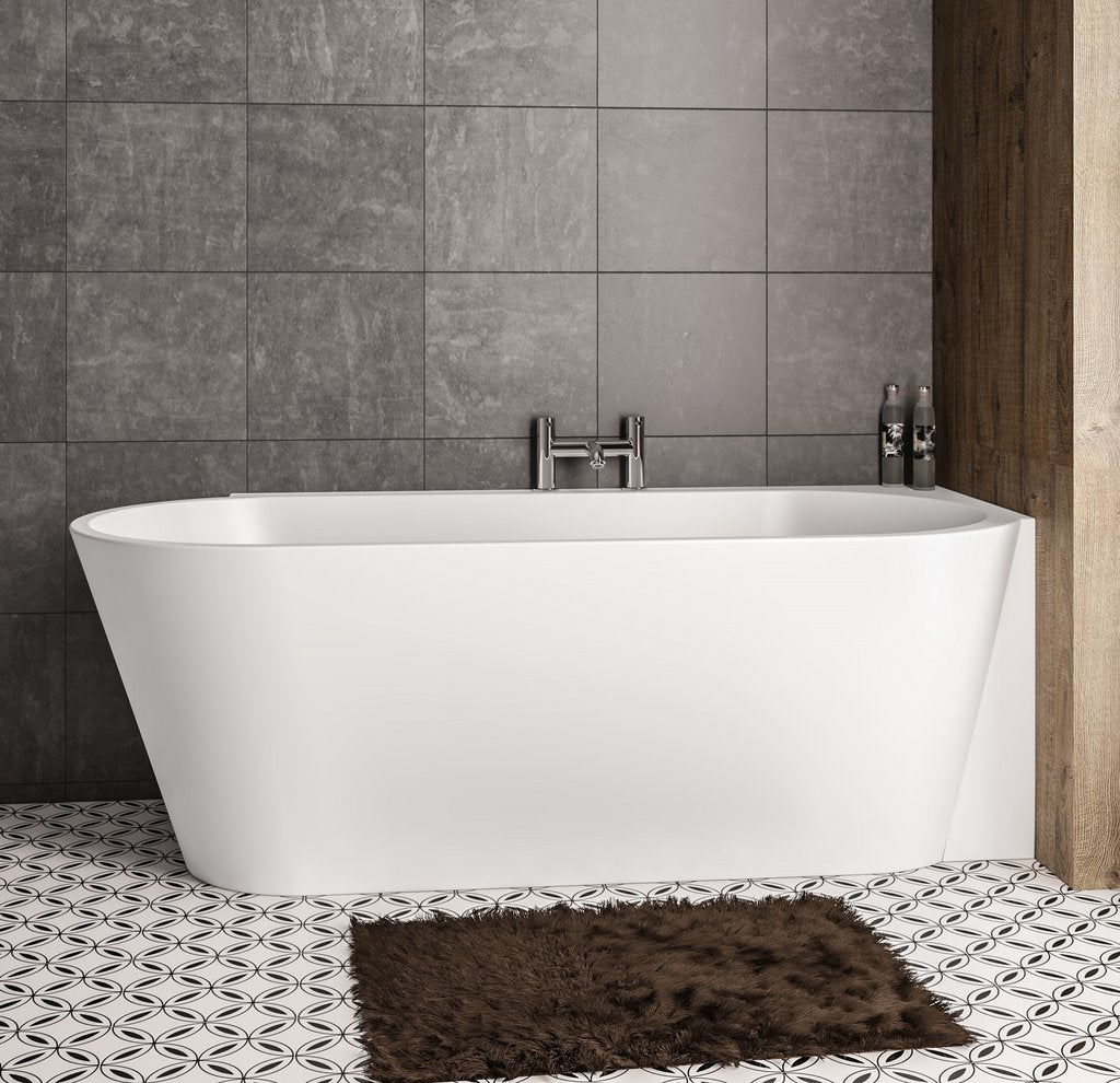 Melia 1600 RH Freestanding Back To Wall Bath Inc Waste- MELIA1600RH