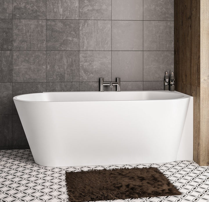 Melia 1600 RH Freestanding Back To Wall Bath Inc Waste- MELIA1600RH