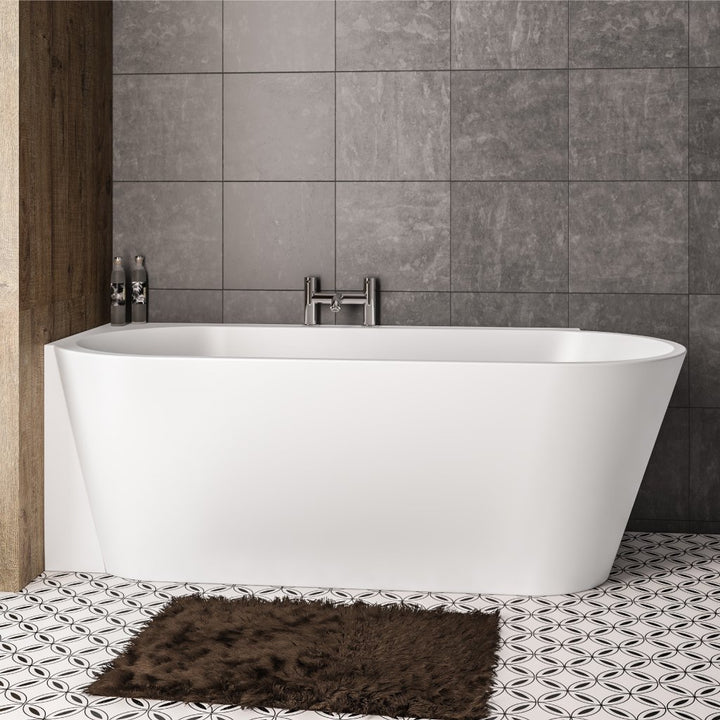 Melia 1600 LH Freestanding Back To Wall Bath Inc Waste- MELIA1600LH