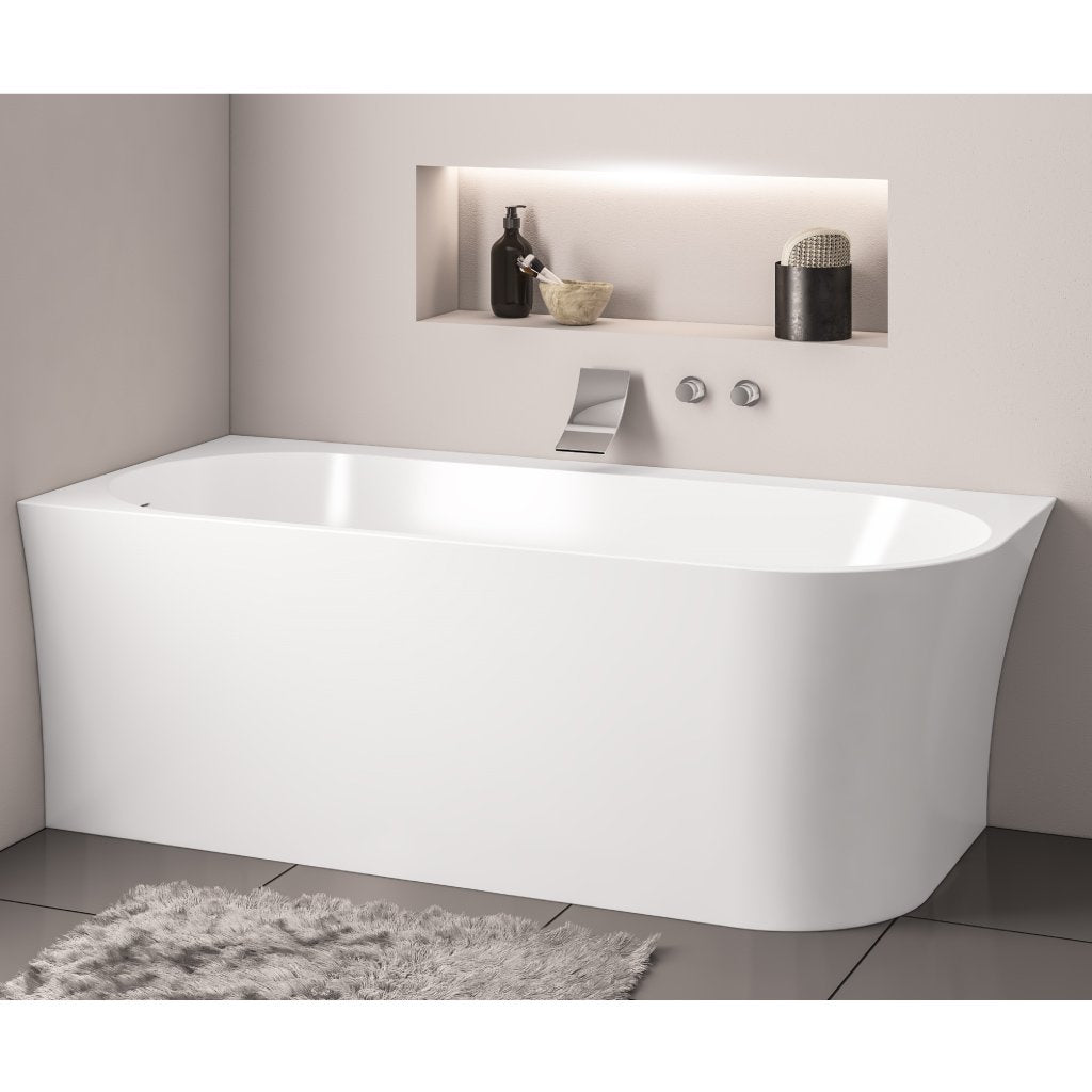 Clitheroe 1650x750 Freestanding Corner Bath - Left Hand- CLITHER1650LH