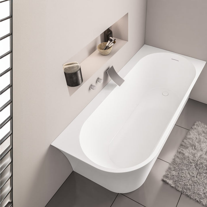 Clitheroe 1650x750 Freestanding Corner Bath - Left Hand- CLITHER1650LH