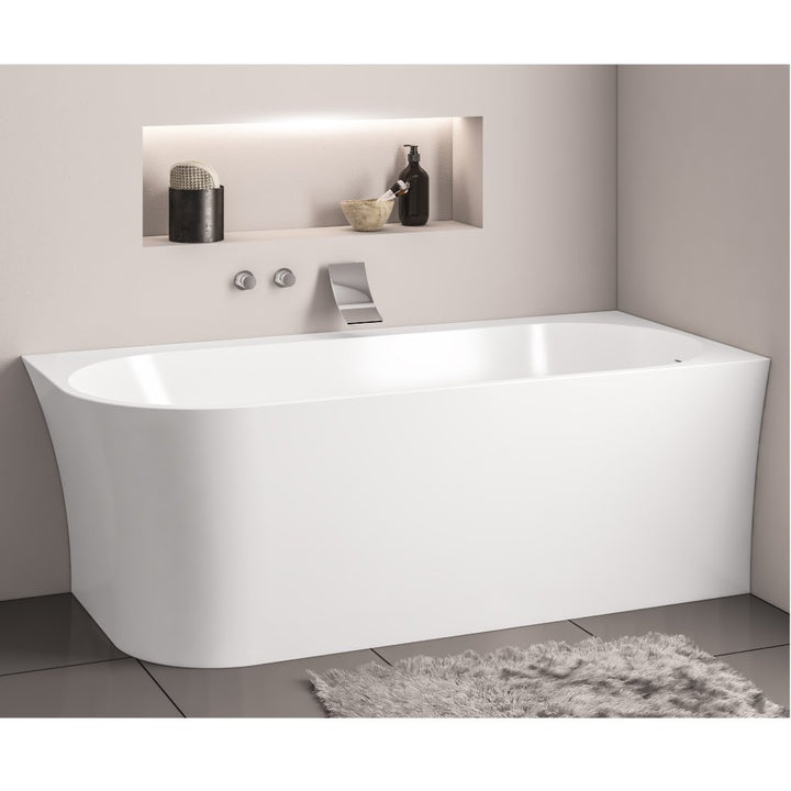 Clitheroe 1650x750 Freestanding Corner Bath - Right Hand- CLITHER1650RH