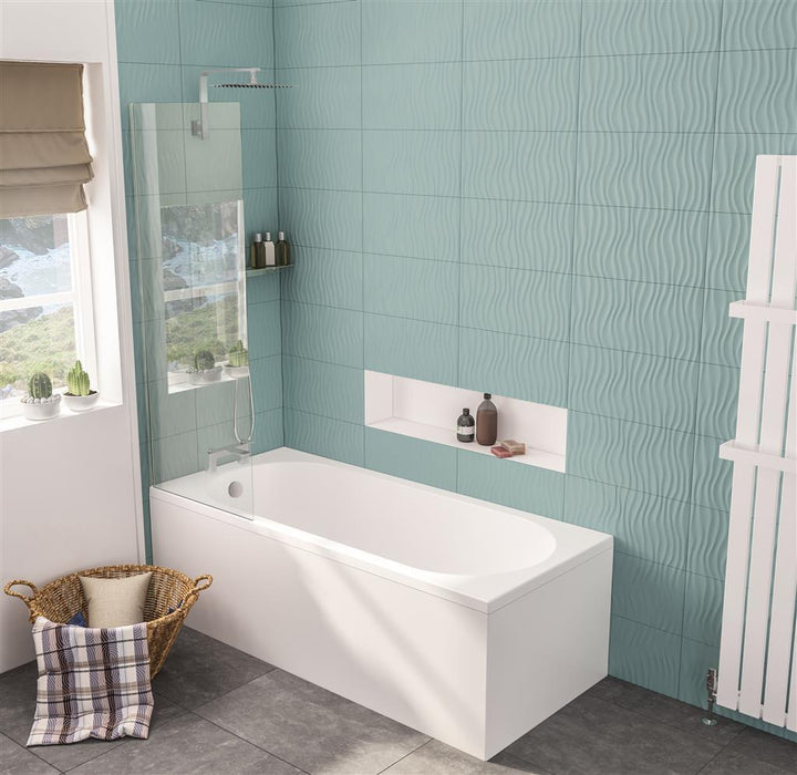 Biscay Straight Edge Single Ended Bath 1700x700 5mm