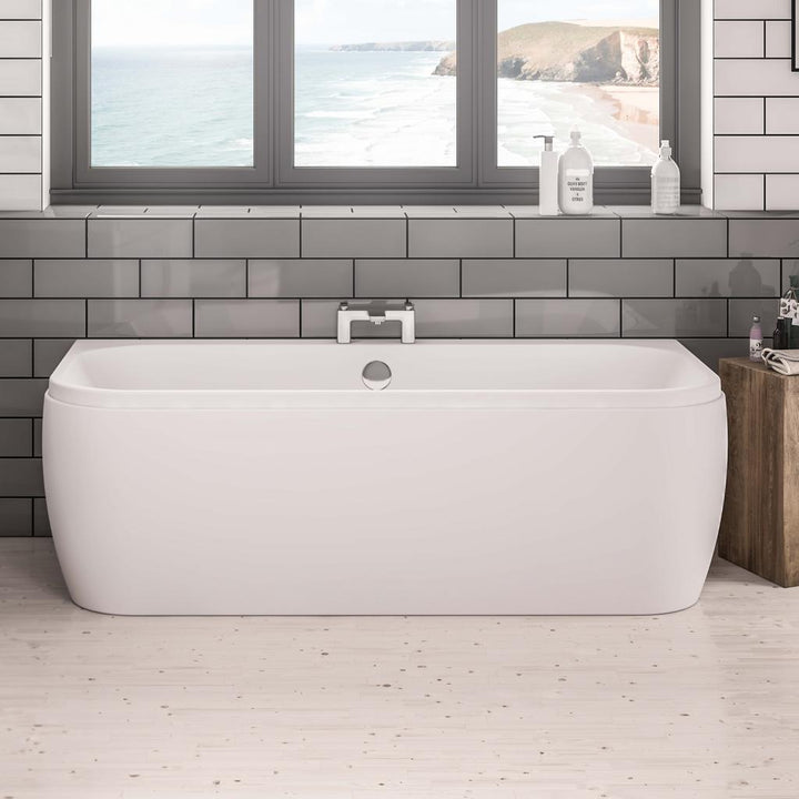 Malin D Shape Bath & 1800x800 (420) 5mm (Bath Only)