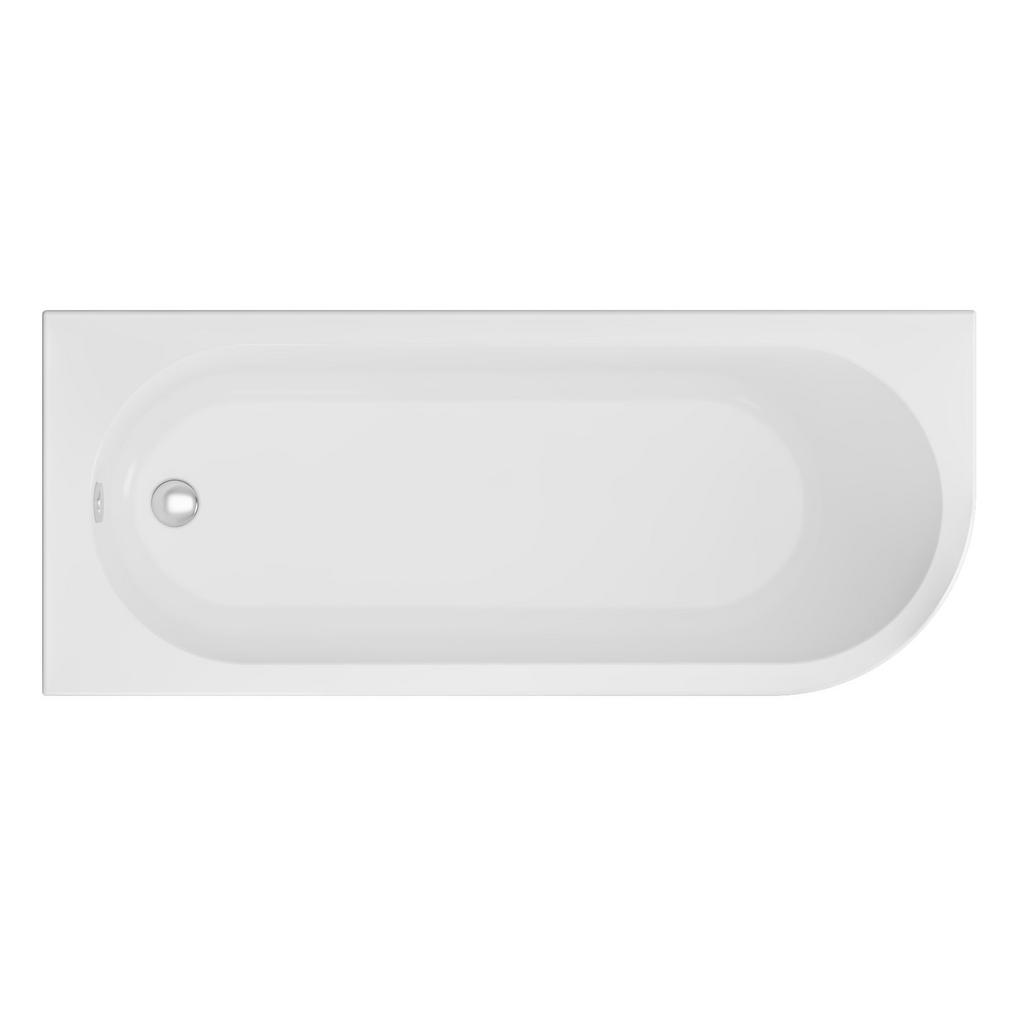 Biscay Single Ended Bath Left Hand 1700x700 (440) 5mm