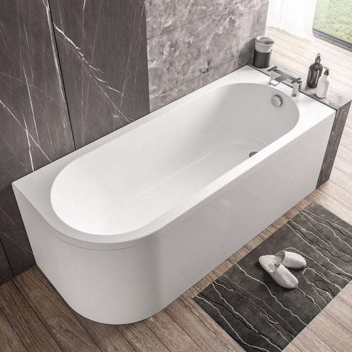 Biscay Single Ended Bath Right Hand 1700x700 (440) 5mm