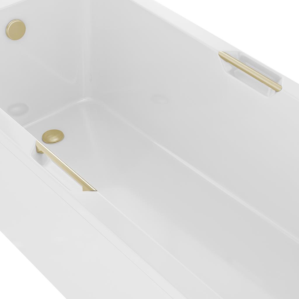 Kansas Brushed Brass Grips (single)