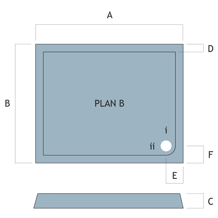Vantage 40mm Rectangular Tray 1100x760
