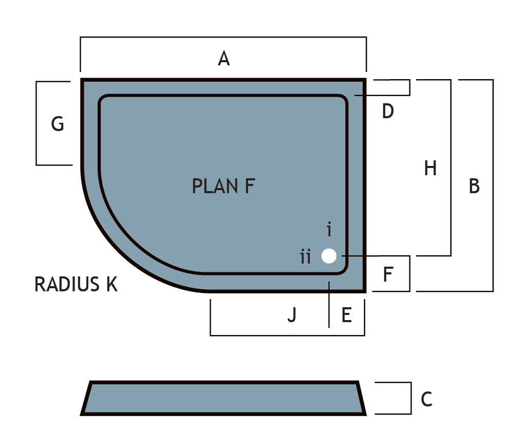 Vantage 40mm Offset Quad Tray LH 900x760
