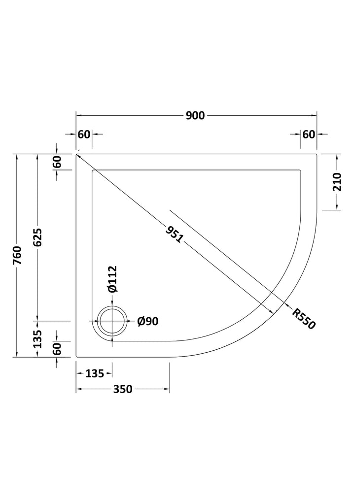 Vantage 40mm Offset Quad Tray RH 900x760