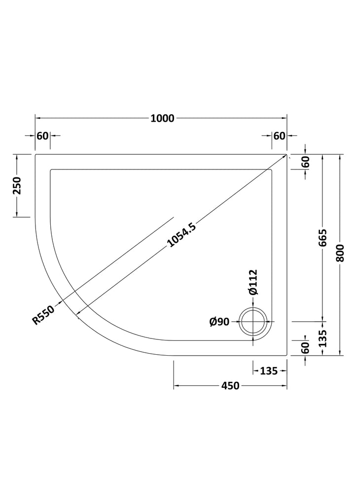 Vantage 40mm Offset Quad Tray LH 1000x800