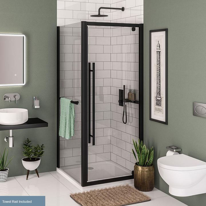 Vantage 2000 Easy Clean Side Panel C/W Towel Rail 900mm - 49.0044