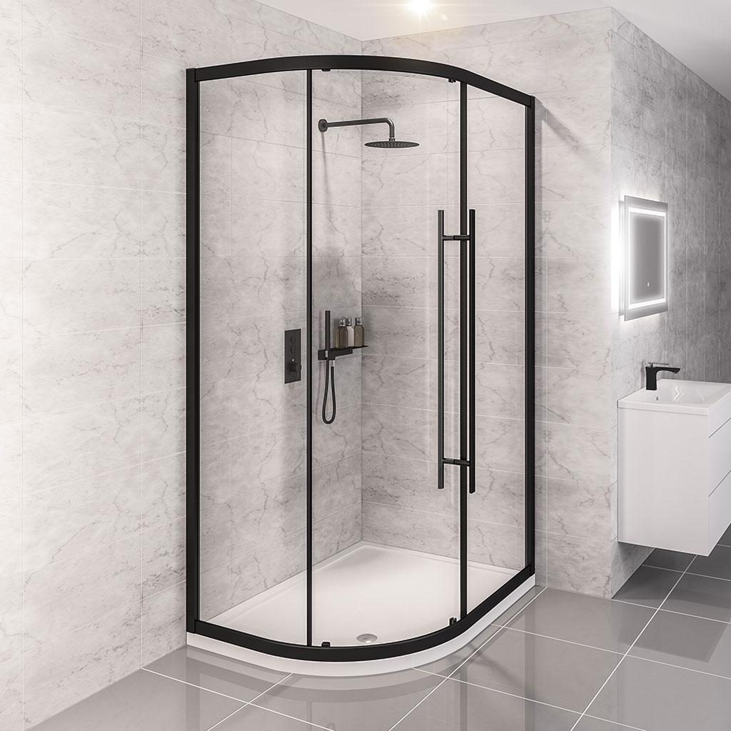 Vantage 2000 easy clean offset quadrant 1000x900mm- 49.0070