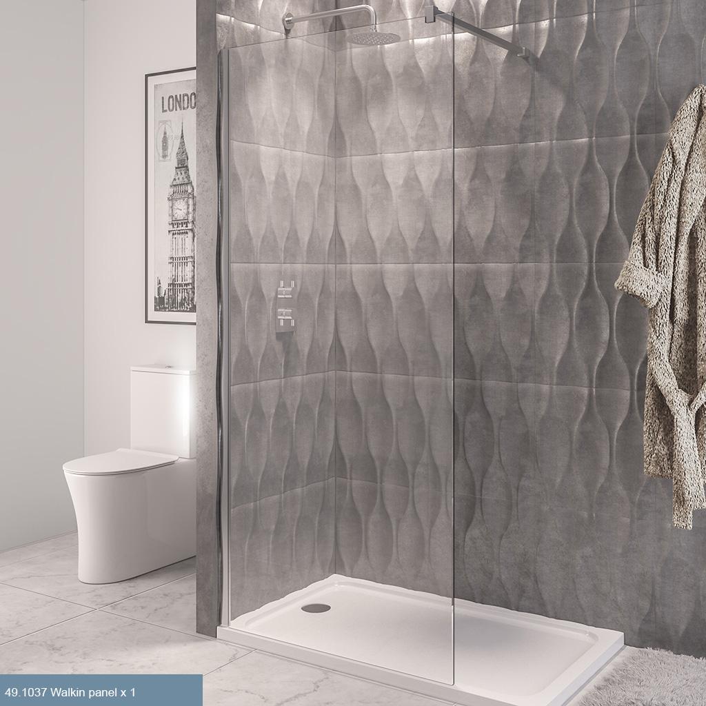 Vantage 2000 8mm Walk In Wetroom Panel 1200 x 2000