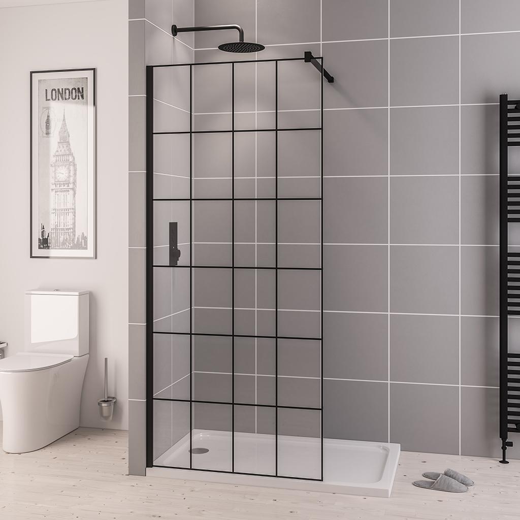Vantage 2000 8mm Framed Walk In Wetroom Panel 800 x 2000