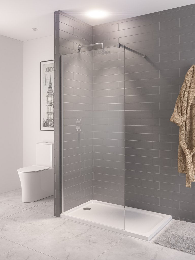 Vantage 2000 8mm Walk In Wetroom Panel 1500 x 2000 Chrome
