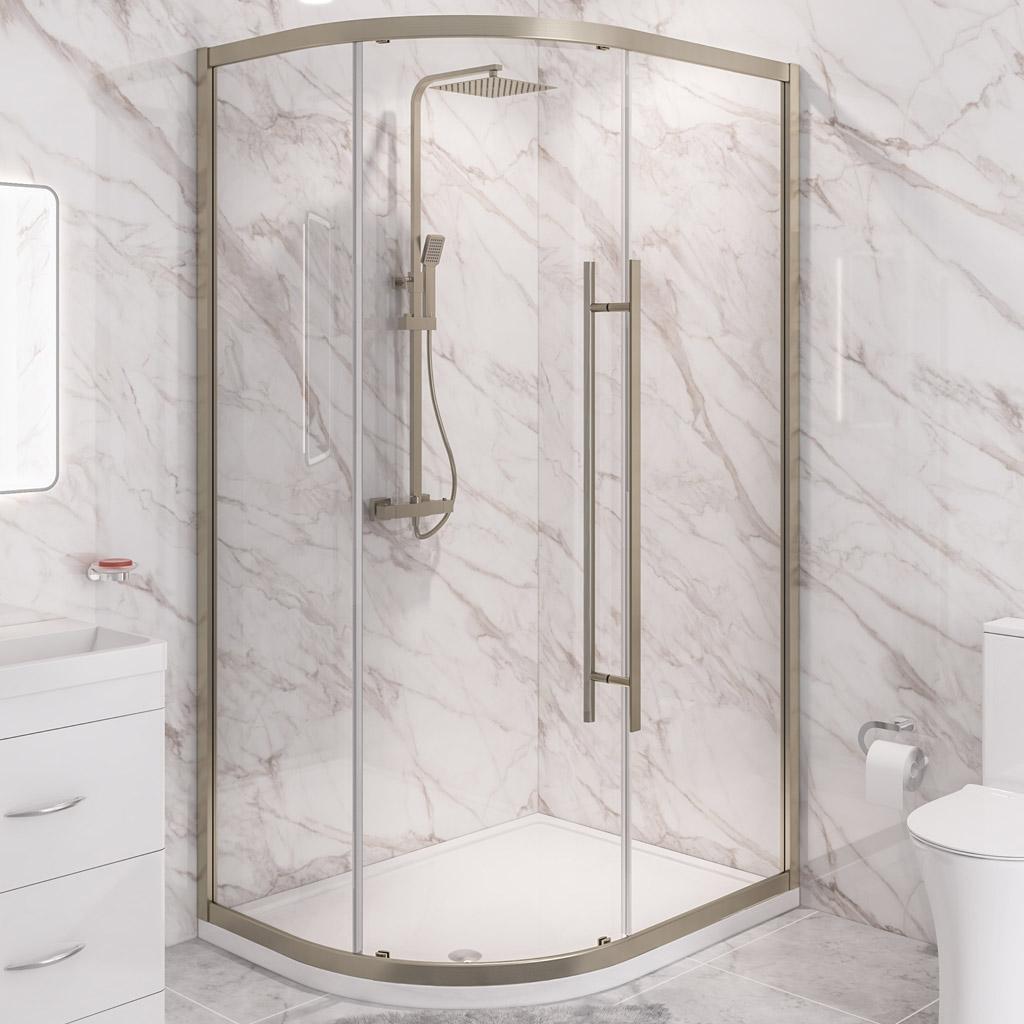 Vantage 2000 Easy Clean Offset Quadrant 1000x760mm- 49.5031
