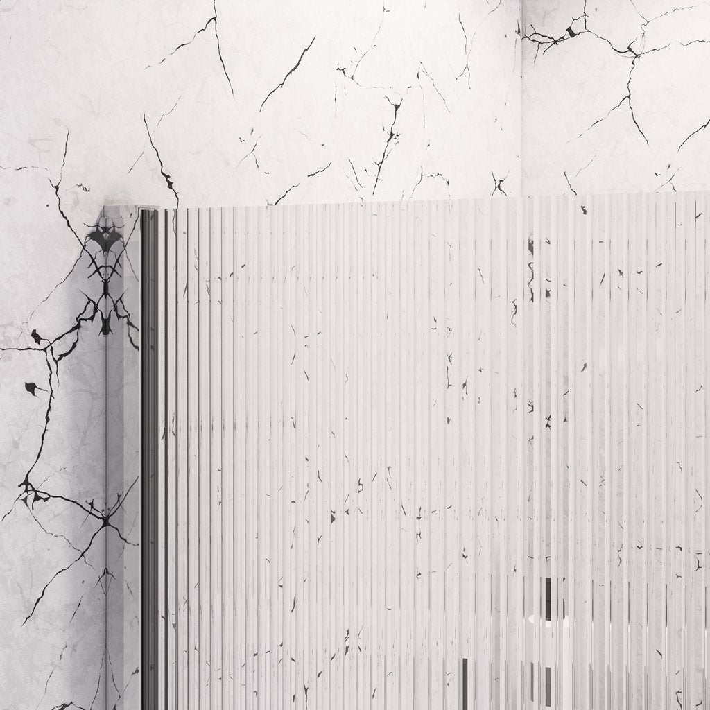 Vantage 2000 8mm Fluted Glass Walk In Wetroom Panel 900 x 2000 - 49.5111