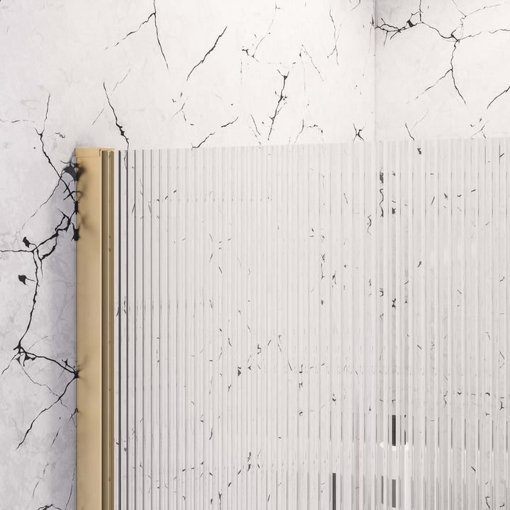 Vantage 2000 8mm Fluted Glass Walk In Wetroom Panel 1100 x 2000 - 49.5119
