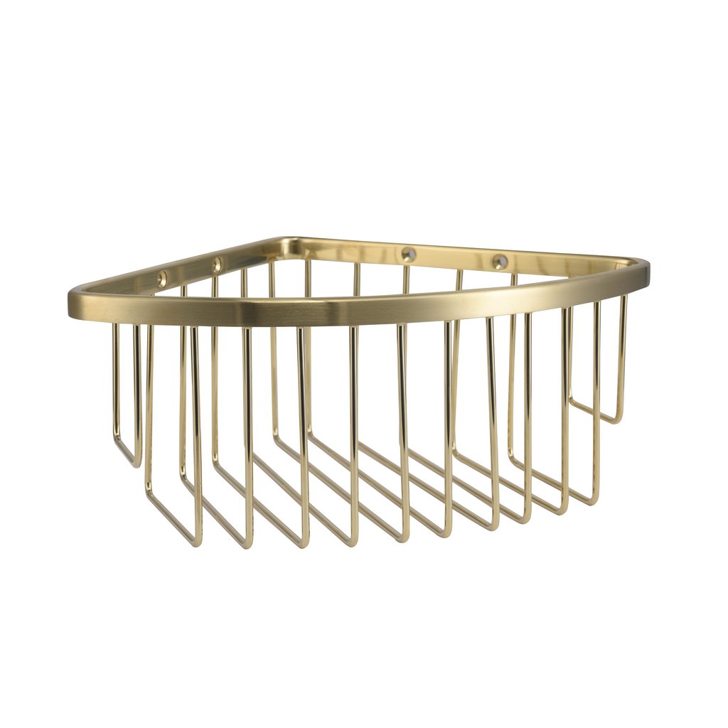 Corner Basket Brushed Brass- 52.233