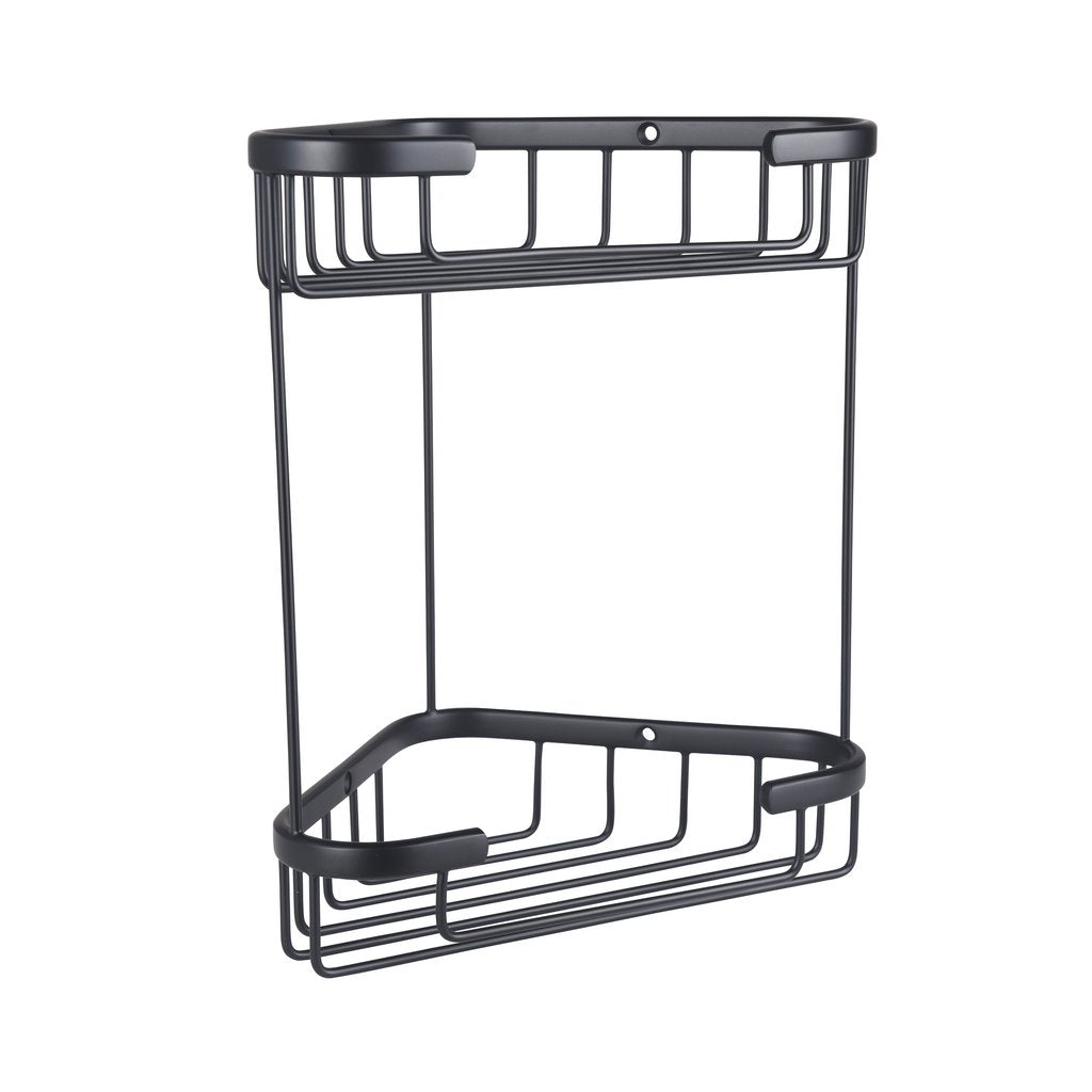 Double Corner basket Matt Black- 52.242