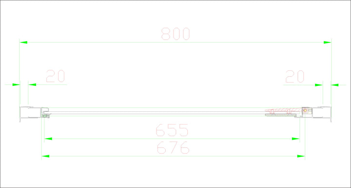 Volente 800 Frosted Hinge Door