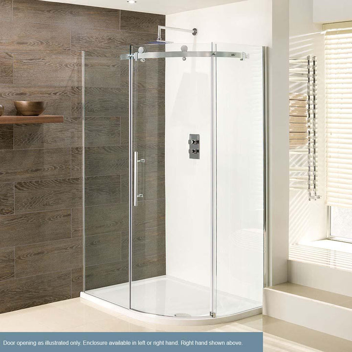 Vanguard 10mm Offset Quadrant Shower Enclosure 1000x800x2000 LH