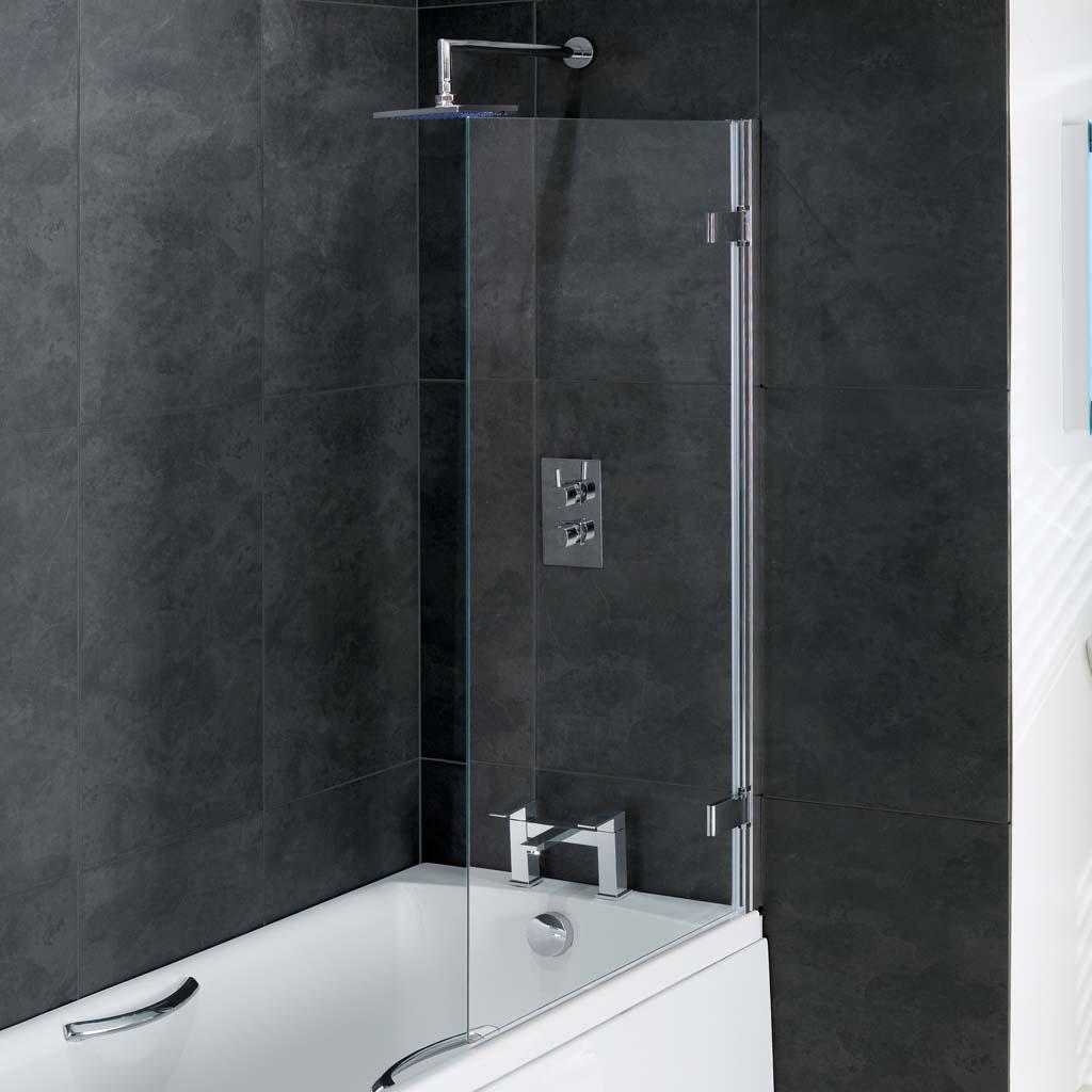Volente 8mm Hinge Bath Screen 850x1500 Easy Clean
